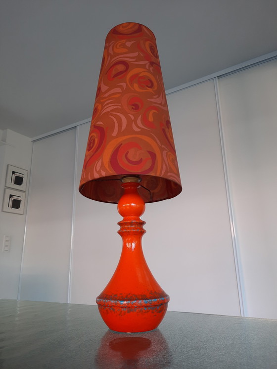Image 1 of Vintage keramische lamp met Duitse stempel