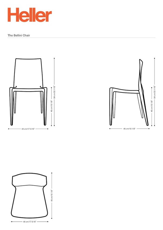 Image 1 of 6x De UltraBellini Stoel Model 1002 Heller