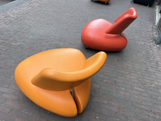 Image 1 of 2x Leolux Pallone Buiten & Binnen Fauteuils