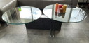 Rolf Benz glazen salontafel