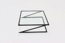 Nederlandse Modern 'Z' salontafel van Harvink , jaren 80