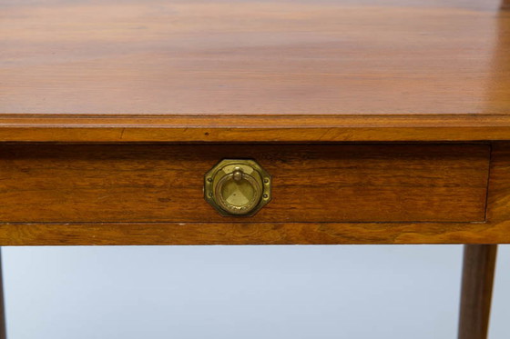 Image 1 of Jugendstihl secretair +2x Vintage stoel