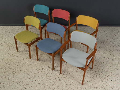 6x Erik Buch Eetkamerstoelen, set