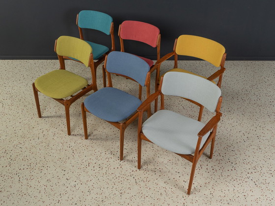 Image 1 of 6x Erik Buch Eetkamerstoelen, set