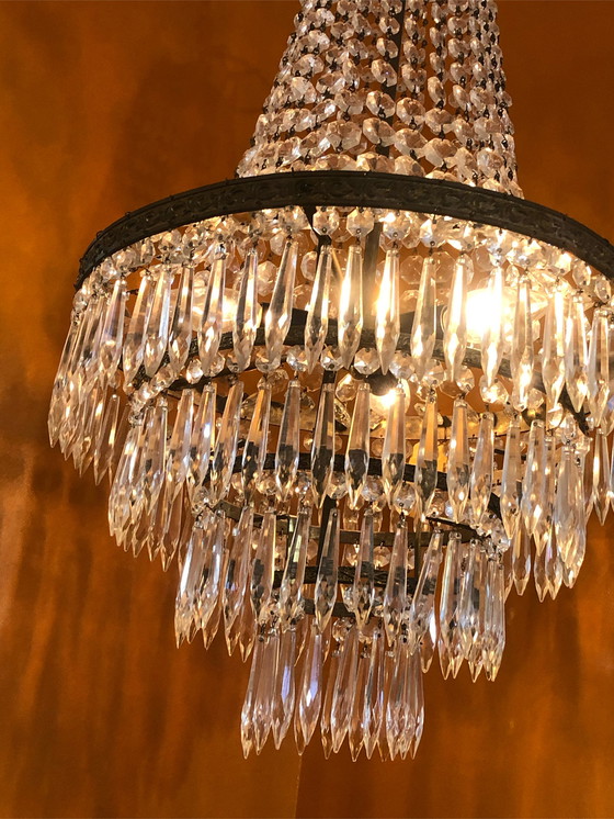 Image 1 of Vintage kroonluchter hanglamp