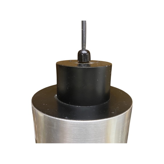 Image 1 of Vintage glas/teak lamp