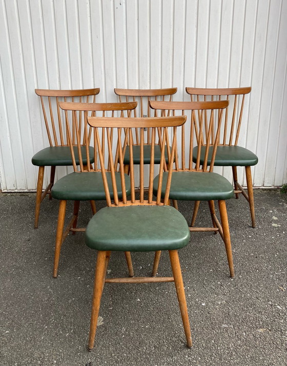 Image 1 of 6 Scandinavische eetkamersets vol teak