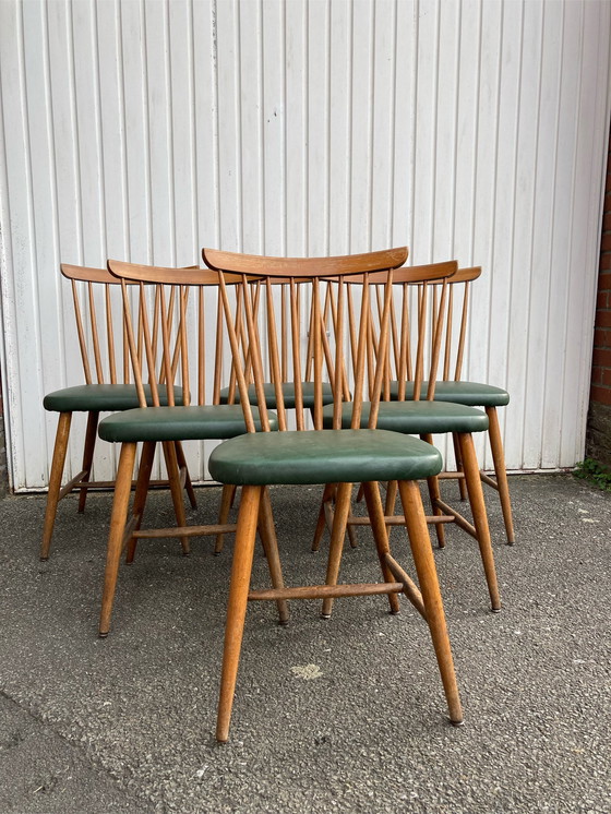 Image 1 of 6 Scandinavische eetkamersets vol teak