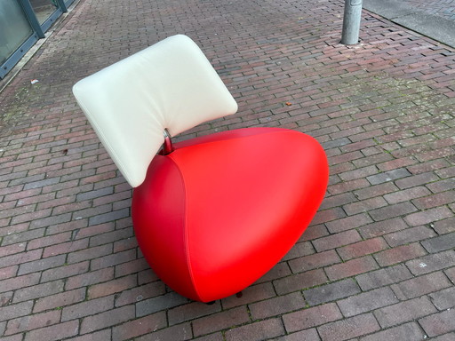 Leolux Pallone Fauteuil rood Design