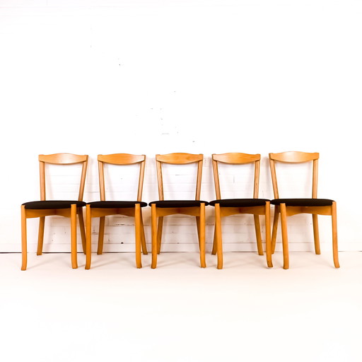 5x vintage modernist stoelen