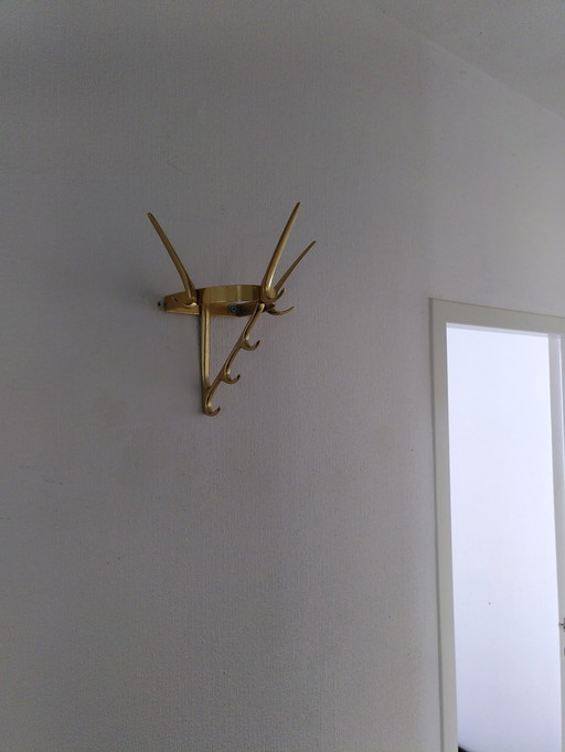 Vintage Kapstok / hanglapstok goud