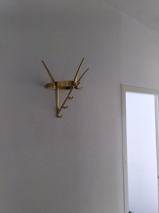Image 1 of Vintage Kapstok / hanglapstok goud