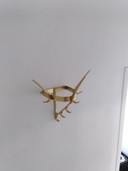 Vintage Kapstok / hanglapstok goud