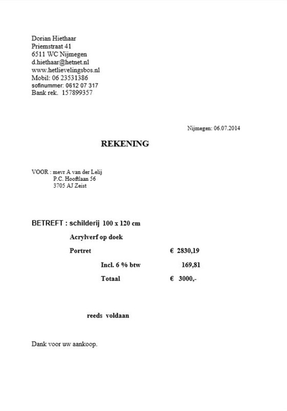 Image 1 of Zelfportret Dorian Hiethaar