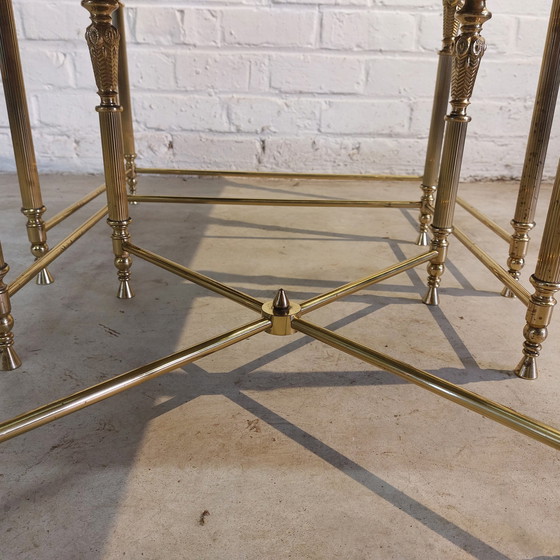 Image 1 of 3x Hollywood Regency  nesting tafels