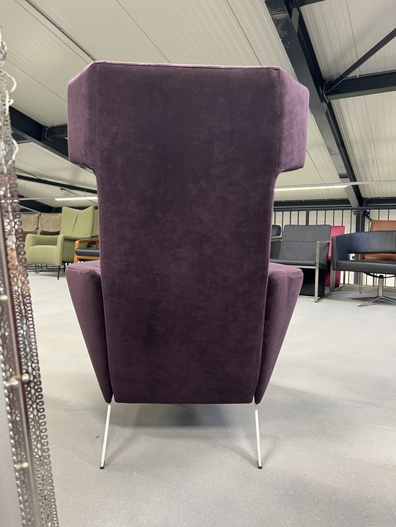 Image 1 of Leolux Elixir Relax fauteuil paars