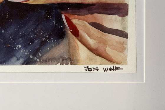 Image 1 of Prachtige aquarel in lijst.