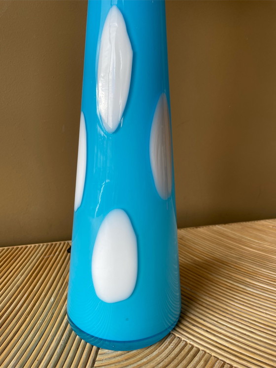 Image 1 of Vintage glazen lamp