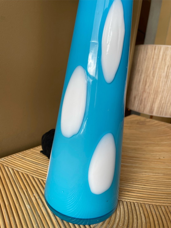 Image 1 of Vintage glazen lamp