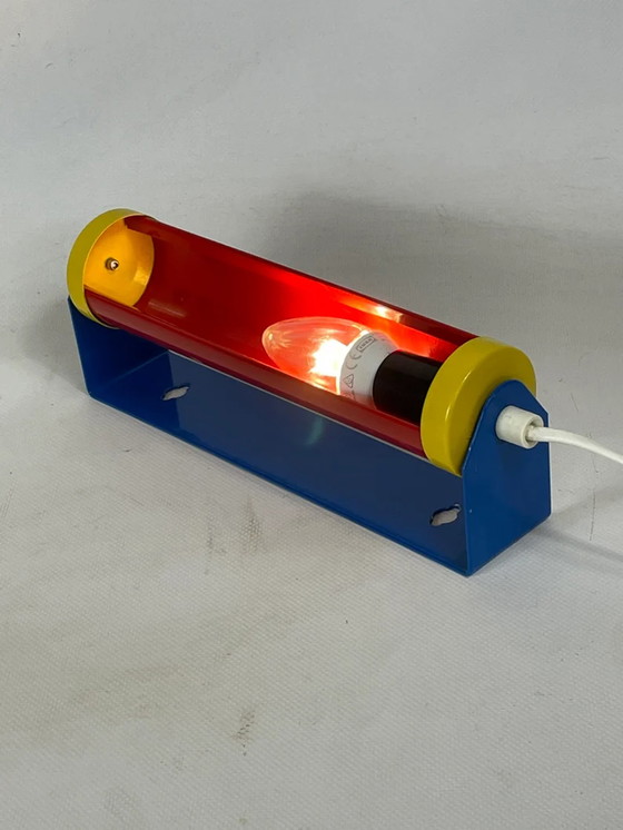 Image 1 of Vintage lamp - Memphis stijl - nachtkastje / wandlamp