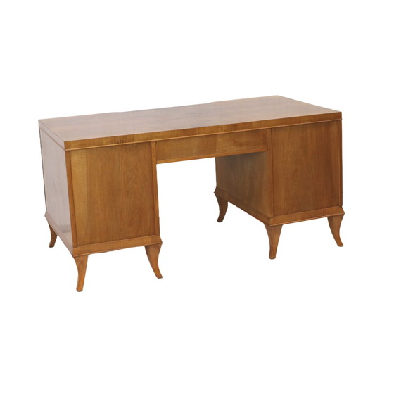 Image 1 of Vintage walnoten bureau