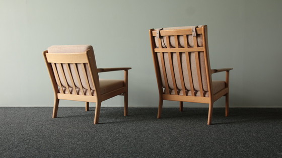 Image 1 of 2x Getama fauteuils model 265 door Hans Wegner