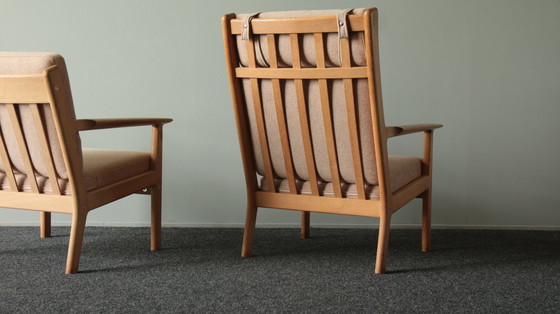 Image 1 of 2x Getama fauteuils model 265 door Hans Wegner