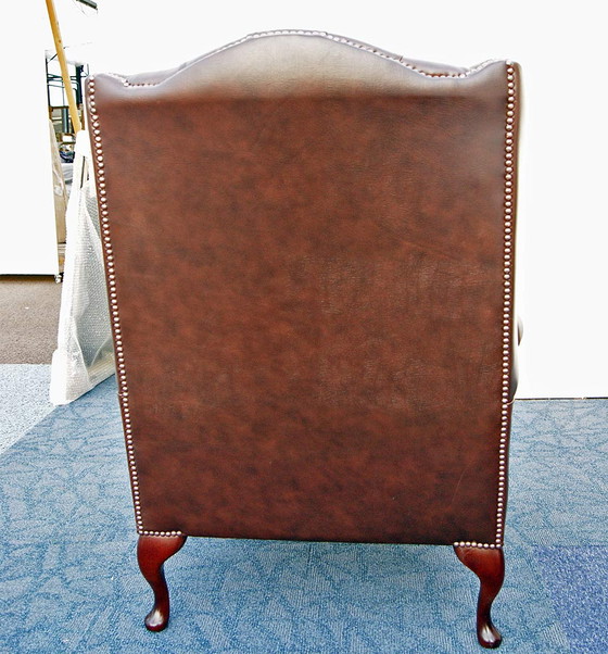 Image 1 of 2x Chesterfield Oorfauteuil