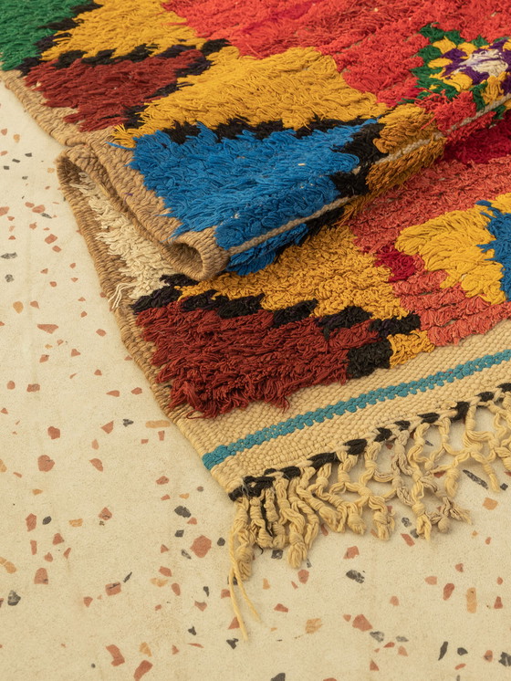 Image 1 of  Vintage Boujad, Berber-tapijt, 105 X 248 