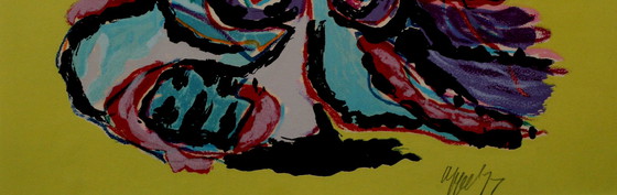 Image 1 of Karel Appel - Kleuren zeefdruk: Oiseau Hurlant - 1977