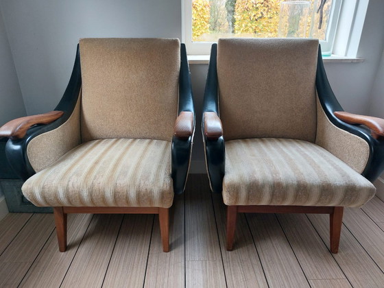 Image 1 of 2x Vintage Retro Fauteuils