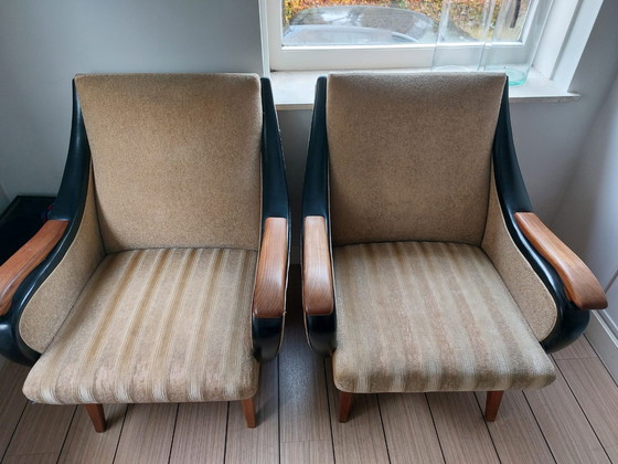 Image 1 of 2x Vintage Retro Fauteuils