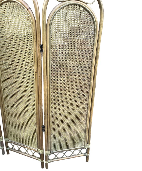 Image 1 of Vintage Rotan Kamerscherm