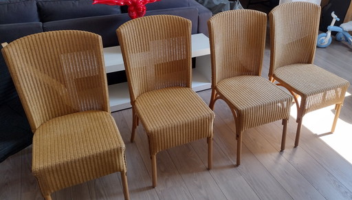 4x eetkamerstoelen