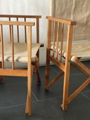 2x Hyllinge Mobler Lounge klapstoelen