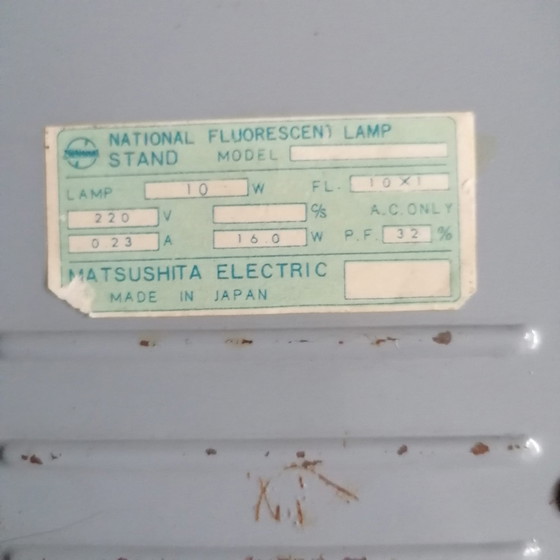 Image 1 of Mid Century design National bureaulamp met TL. Matsushita Electric made in Japan