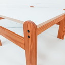 Vintage set salontafel/bijzettafel