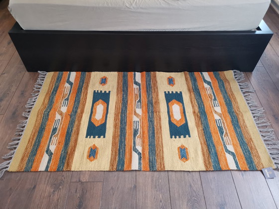 Image 1 of Kelima Handgeweven vloerkleed / tapijt - 100% Egyptische wol Kelim - 90x160cm - Klassiek