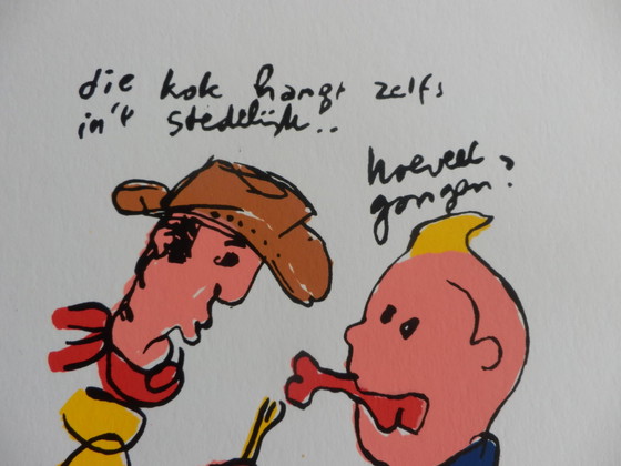 Image 1 of Herman Brood   Zeefdruk      Lucky Luke