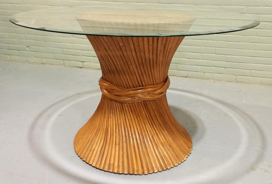 Image 1 of Vintage McGuire eettafel, rond