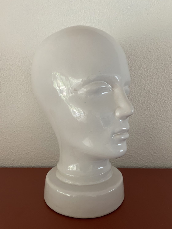 Image 1 of West Germany keramieken mannequin hoofd