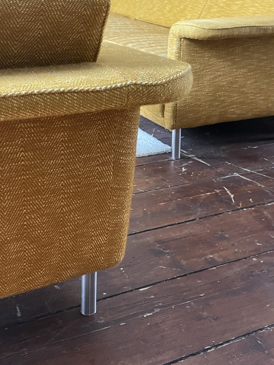 Image 1 of Vintage set 3-zitsbank + fauteuil