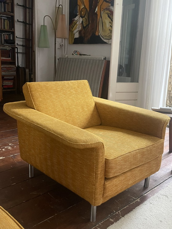 Image 1 of Vintage set 3-zitsbank + fauteuil