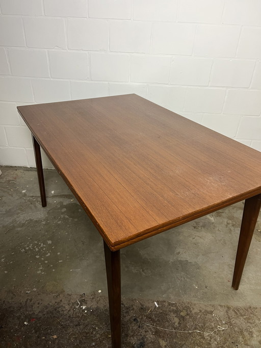 Mid century uitschuifbare eettafel mahjongg vlaardingen