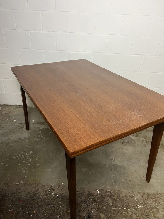 Image 1 of Mid century uitschuifbare eettafel mahjongg vlaardingen