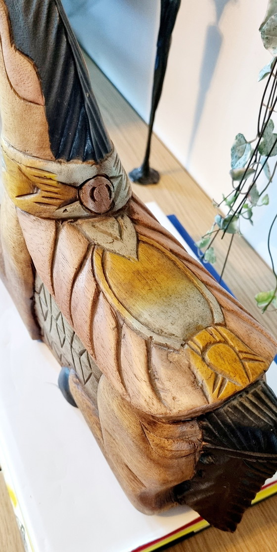 Image 1 of Vintage houten paard