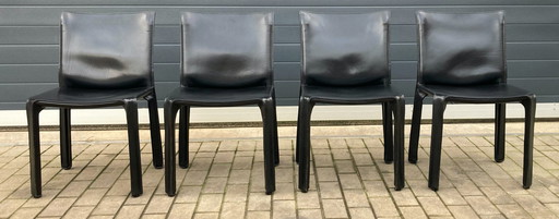 4x Cassina CAB Chairs Mario Bellini