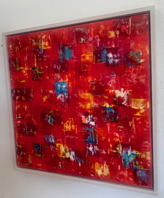 Image 1 of Encaustic schilderij van Berlijnse kunstenaar