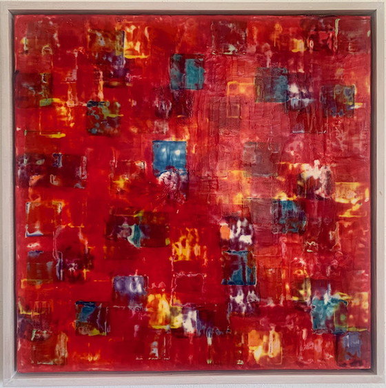 Image 1 of Encaustic schilderij van Berlijnse kunstenaar