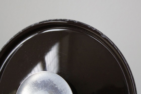 Image 1 of 2 C&S inox vintage kookpannen met bruin geëmailleerde deksels